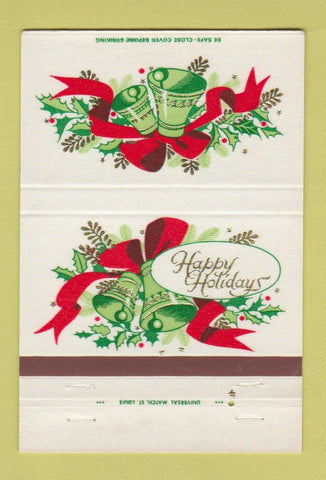 Matchbook Cover - JVVL Service Department Credit Union Christmas 40 Strike