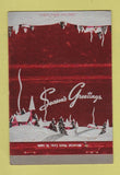 Matchbook Cover - Universal Match Christmas  40 Strike