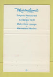 Matchbook Cover - Quality Inn Marineland St Augustine FL dolphin 40 Strike