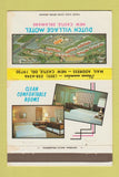 Matchbook Cover - Dutch Village Motel New Castle DE 40 Strike