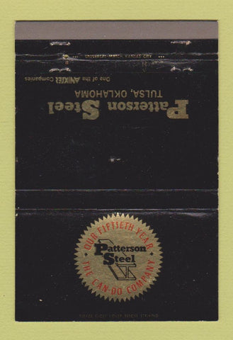 Matchbook Cover - Patterson Steel Tulsa OK 40 Strike