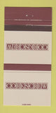Matchbook Cover - Corkscrew Richmond Coquitlam BC Calgary AB 30 Strike