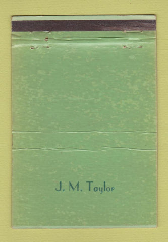 Matchbook Cover - Reynolds Rubber Cleveland OH JM Taylor IMPRINT 40 Strike