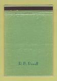 Matchbook Cover - Reynolds Rubber Cleveland OH RB Powell IMPRINT 40 Strike