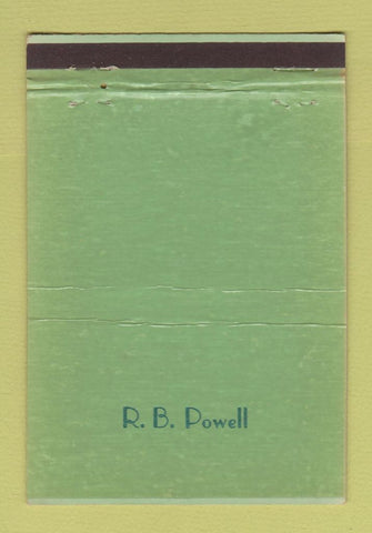 Matchbook Cover - Reynolds Rubber Cleveland OH RB Powell IMPRINT 40 Strike