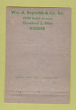 Matchbook Cover - Reynolds Rubber Cleveland OH RB Powell IMPRINT 40 Strike