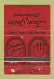 Matchbook Cover - Buon Gusto Restaurant Great Neck NY WORN 40 Strike
