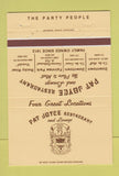 Matchbook Cover - Pat Joyce Restaurant Cleveland OH 40 Strike