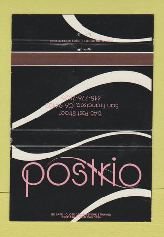 Matchbook Cover - Postrio San Franicsco CA 40 Strike