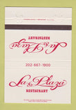 Matchbook Cover - La Plaza Restaurant Washington DC 40 Strike