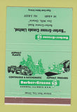 Matchbook Cover - Barber Green Tractors Don Mills ON asphalt  40 Strike