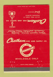Matchbook Cover - Chatham Pipe Supply Savannah GA 40 Strike