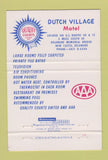 Matchbook Cover - Dutch Village Motel New Castle DE 40 Strike