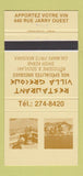 Matchbook Cover - Restaurant Villa Grecque QC? 30 Strike