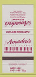 Matchbook Cover - Amadeu's Dining Lounge Restaurant Toronto ON 30 Strike