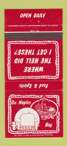 Matchbook Cover - The Dock Naples FL 30 Strike