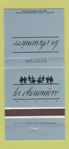 Matchbook Cover - La Chaumiere 30 Strike