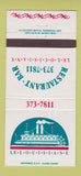 Matchbook Cover - Le Louisiane Restaurant Bar 30 Strike
