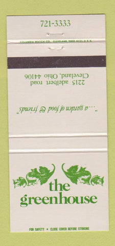 Matchbook Cover - The Greenhouse Cleveland OH 30 Strike