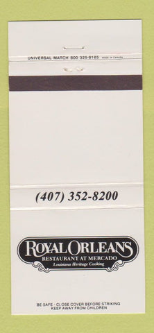 Matchbook Cover - Royal Orleans Restaurant  30 Strike