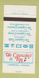 Matchbook Cover - Captain's Inn Cornwall ON 30 Strike
