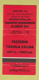 Matchbook Cover - Via Veneto Sandwich Shop Pizza Downsview ON 30 Strike