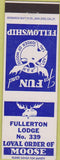 Matchbook Cover - Matchbook Cover Moose Lodge Fullerton CA