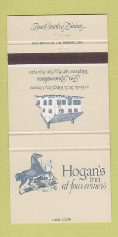 Matchbook Cover - Hogan's Inn King City ON 30 Strike