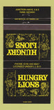 Matchbook Cover - Hungry Lions Paris ON 30 Strike