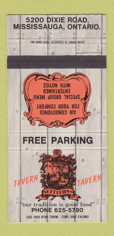 Matchbook Cover - Settler's Inn Tavern Mississauga ON 30 Strike