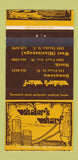 Matchbook Cover - Whaler's Wharf Mississauga ON 30 Strike