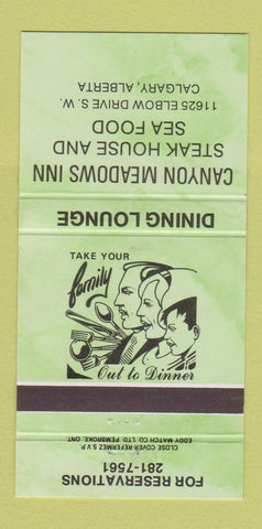 Matchbook Cover - Canyon Meadows Inn Calgary AB 30 Strike