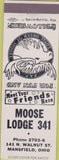Matchbook Cover - Matchbook Cover Moose Lodge Mansfield OH