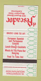 Matchbook Cover - El Pescador Mountain View CA 30 Strike