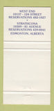 Matchbook Cover - Beans Barley Edmonton ON 30 Strike