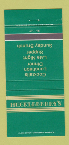 Matchbook Cover - Huckleberry's Restaurant Stuart FL New Canaan CT 30 Strike