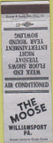 Matchbook Cover - Matchbook Cover Moose Lodge Williamsport PA