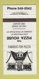 Matchbook Cover - The Pizza House Kingston ON 30 Strike