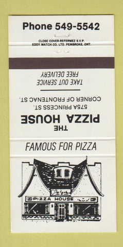 Matchbook Cover - The Pizza House Kingston ON 30 Strike