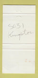Matchbook Cover - The Pizza House Kingston ON 30 Strike