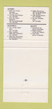 Matchbook Cover - Pacini Cafe Restaurant Montreal Quebec QC 30 Strike