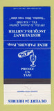 Matchbook Cover - Restaurnt Jacques Cartier St Joseph QC 30 Strike