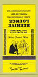 Matchbook Cover - Beehive Lounge Southern Shore Highway NF YELLOW 30 Strike