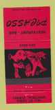 Matchbook Cover - Restaurant Picasso Montreal QC 30 Strike