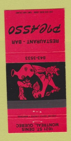 Matchbook Cover - Restaurant Picasso Montreal QC 30 Strike