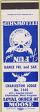 Matchbook Cover - Matchbook Cover Moose Lodge Charleston WV