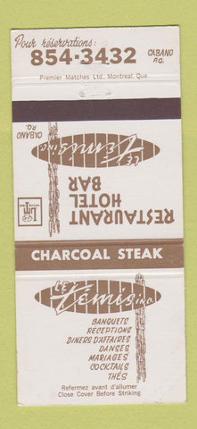 Matchbook Cover - Le Temis Steak Cabano QC 30 Strike