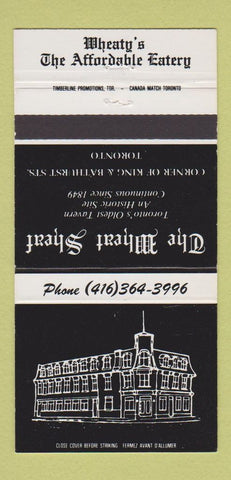 Matchbook Cover - The Wheat Sheaf Toronto ON 30 Strike