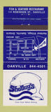 Matchbook Cover - Shelley's Seafood Restaurant Oakville ON 30 Strike