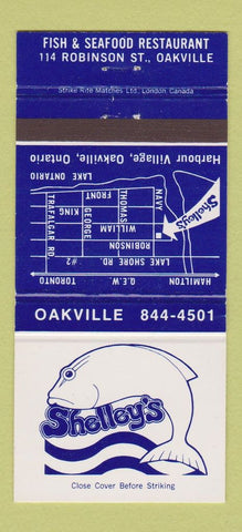 Matchbook Cover - Shelley's Seafood Restaurant Oakville ON 30 Strike